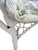 Antique White Wicker Loveseat, Side Chair, and Coffee Table With Quilted Upholstery, 3 Pieces For Sale - Image 12 of 12