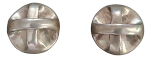 1980s Post Modern Robert Lee Morris Oversize X Clip-on Earrings, a Pair