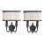 Pair of Patinated Bronze Shield Back Light Sconces by 20th Century Lighting For Sale