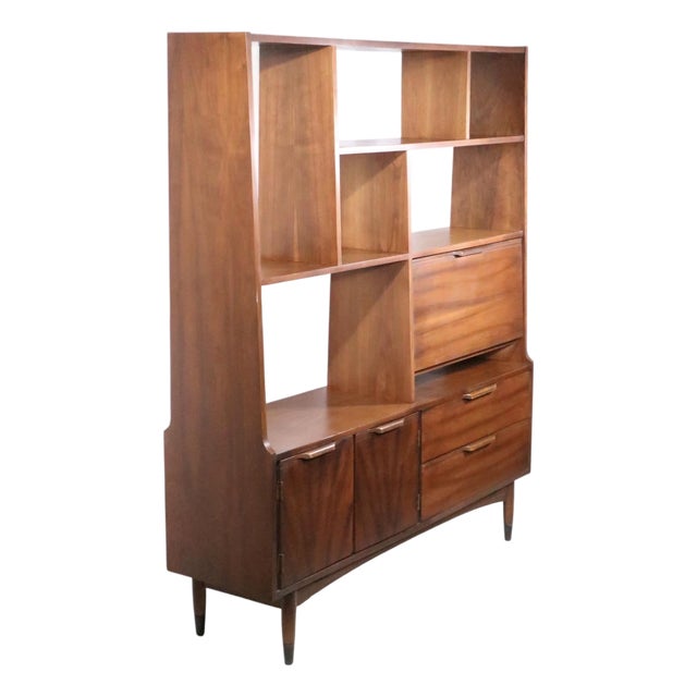 Mid Century Modern Wall Unit Room Divider For Sale