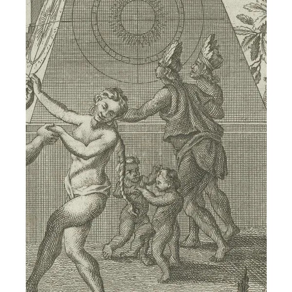 Paper Portlock, Mexican Festivities in the Age of Discovery, 1794, Engraving For Sale - Image 7 of 8