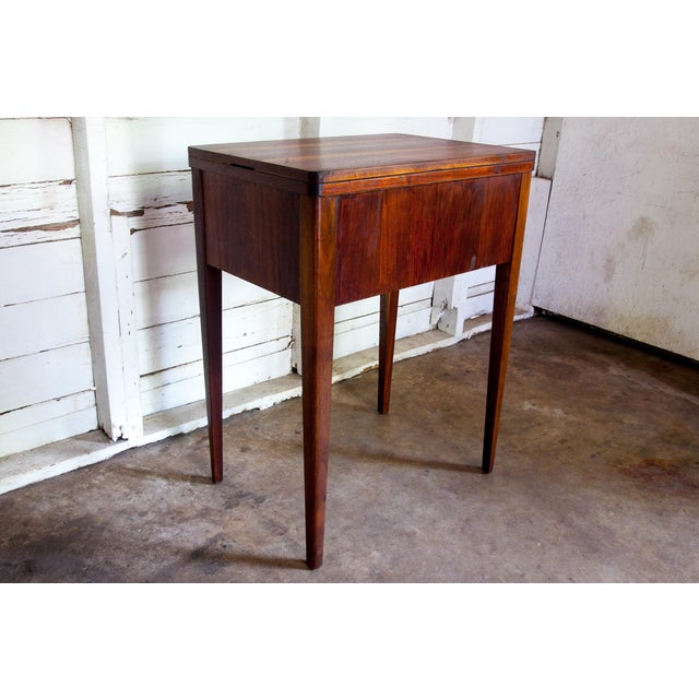 1940s Antique Texana Sewing Side Table For Sale - Image 9 of 11