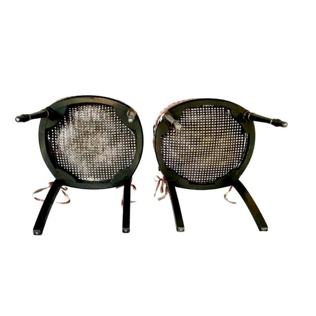 Regency Style Painted Armchairs, a Pair For Sale - Image 15 of 16