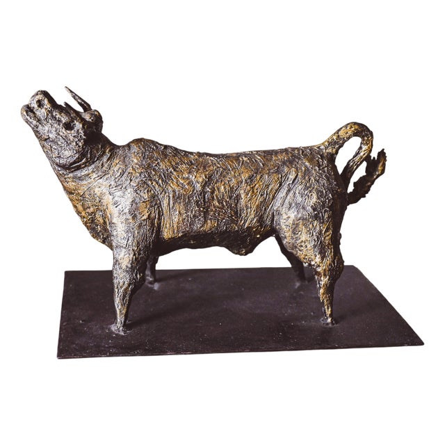 Ivan Cattaneo, Mooing Bull Bull, 1990s, Bronze For Sale