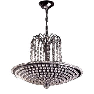 Umbrella Pendant in Silver Finish For Sale