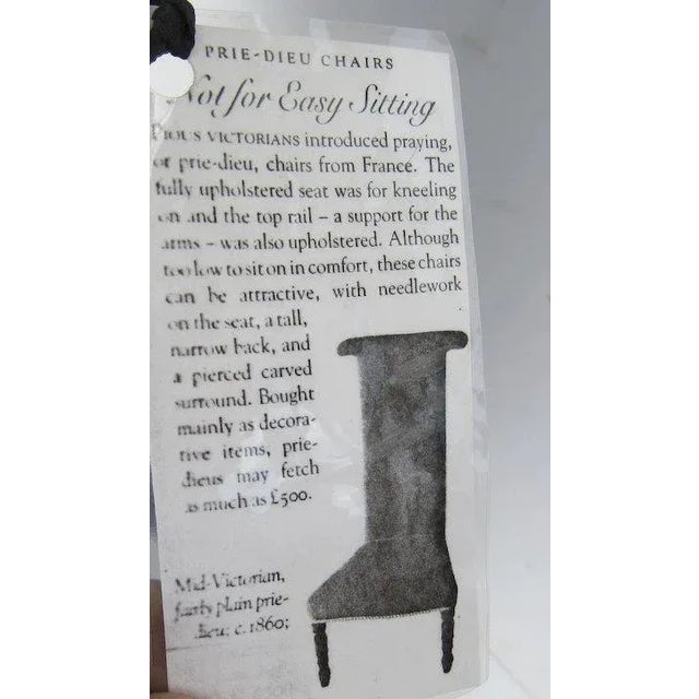Prie Dieu Chairs c 1860 - a Pair For Sale - Image 4 of 9