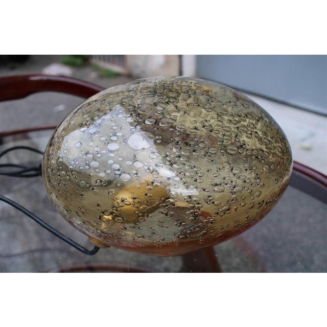 Pulegoso Murano Glass Table Lamp from Veart, 1970 For Sale - Image 6 of 12