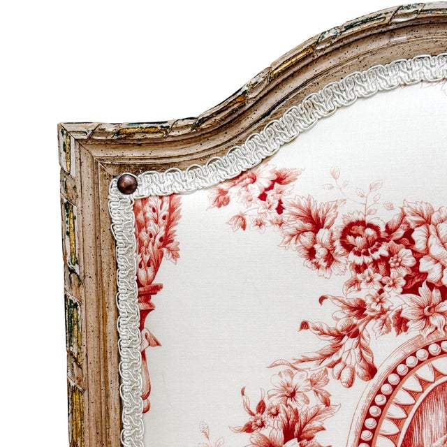Wood Pair of Louis XVI Style Toile De Jouy Side Chairs by Fournier Paris For Sale - Image 7 of 18