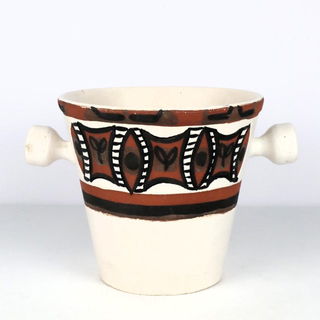 Ceramic Les Argonautes Vase by Isabelle Ferlay and Frédérique Bourguet for Vallauris, 1950 For Sale - Image 6 of 13