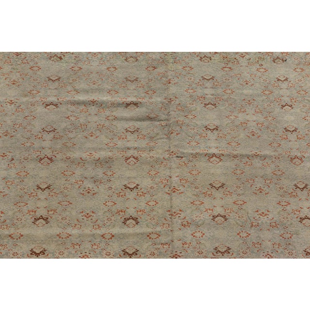 Blue Authentic 19th Century Persian Tabriz Handmade Wool Rug For Sale - Image 8 of 8