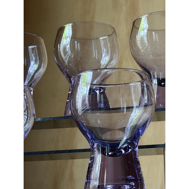 Mid-Century Modern Murano Alexandrite Glass Bullicante Goblets, 1962, Set of 12 For Sale - Image 12 of 18