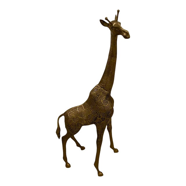 Mid-Century Modern Standing Metal Giraffe For Sale