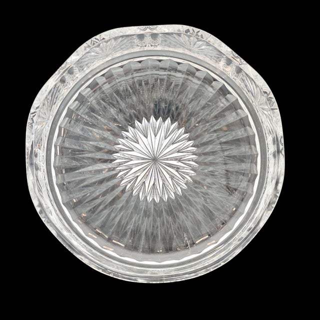 Late 20th Century Signed Waterford Master Cutter Heavy Crystal Centerpiece Bowl For Sale - Image 12 of 16