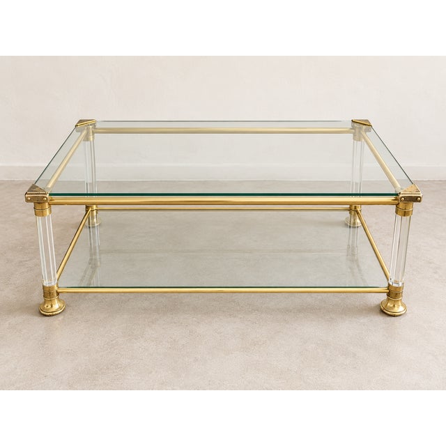 Vintage French Two-Tier Coffee Table, France, 1970s For Sale - Image 10 of 10