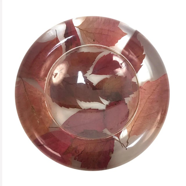 Italian Resin Bowl with Leaves, 1970s For Sale - Image 6 of 9