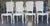 Wood Vintage Italian Louis XV Style Double Cane Dining Chairs, Set of 4, Distressed White Finish For Sale - Image 7 of 13