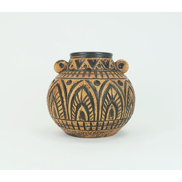 Mid-Century Jasba Model N 312 11 20 Vase with Abstract Decor from Jasba For Sale - Image 11 of 11