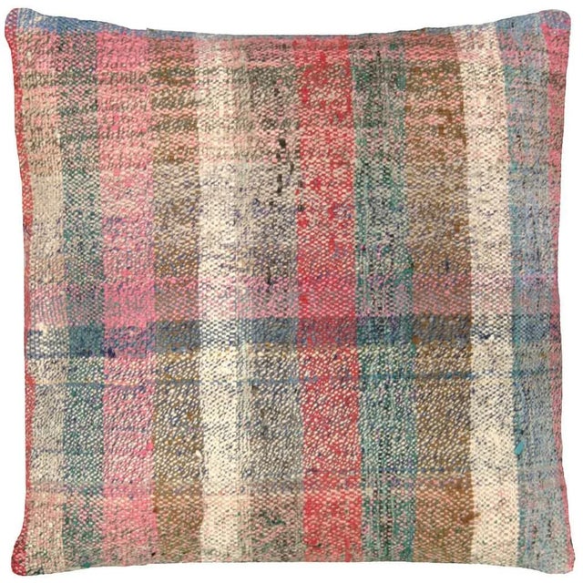 Traditional 1960s Turkish Hemp Pillow - 20" X 20" For Sale - Image 3 of 3