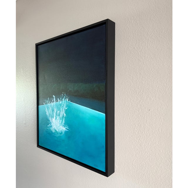 Night Splash No. 1 - Oil on Canvas, Framed by Kory Alexander For Sale - Image 4 of 8