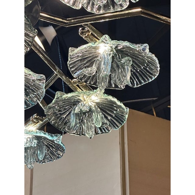 Murano Flower Disc Flush Mount For Sale In Dallas - Image 6 of 8