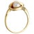 10KY Twin Cultured Pearl Bypass Ring, size 5.75 For Sale - Image 4 of 5