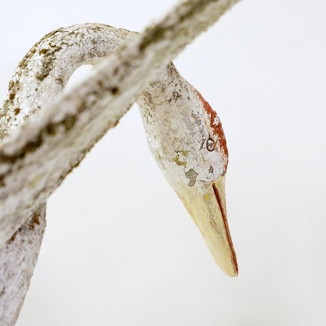 Outdoor Heron Sculpture in Cement For Sale - Image 5 of 16