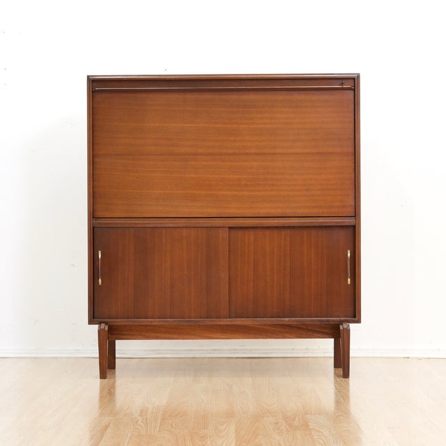 Wood Small Mid Century 'Multi-Width' Liquor Cabinet by Beaver & Tapley For Sale - Image 7 of 12