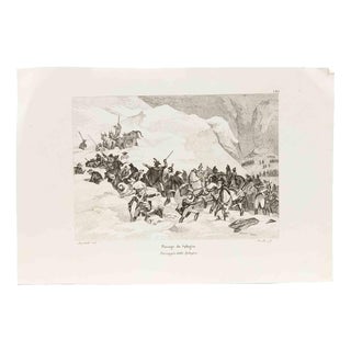 Jean-Baptiste Réville, Passenger of the Splugèn, Early 19th Century, Etching For Sale