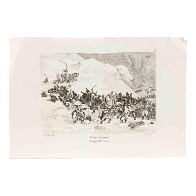 Jean-Baptiste Réville, Passenger of the Splugèn, Early 19th Century, Etching For Sale