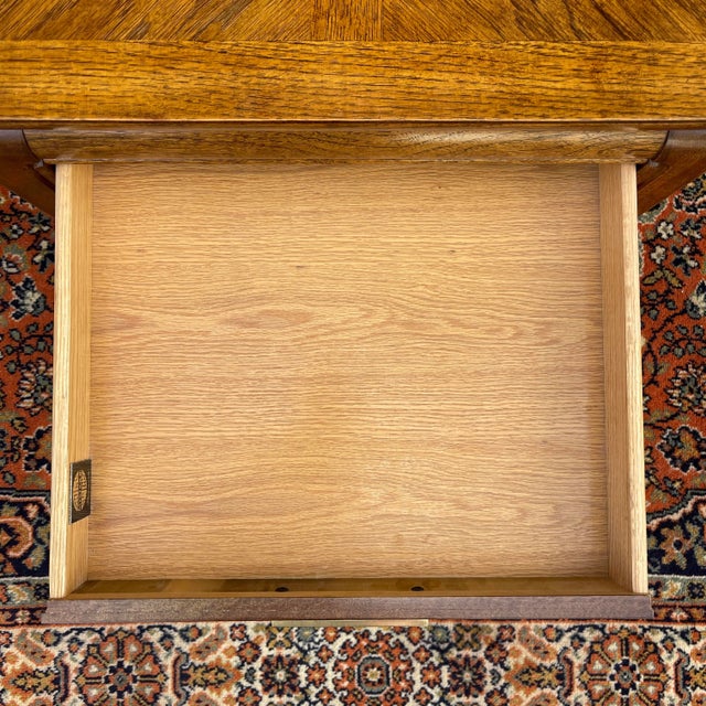 Late 20th Century Vintage Thomasville Mystique Asian Ming or Chinoiserie Style Side Table With Drawer For Sale - Image 5 of 11