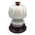 Italian Mid-Century Modern Opaline Shade Night Table Lamp, Mid 20th Century For Sale