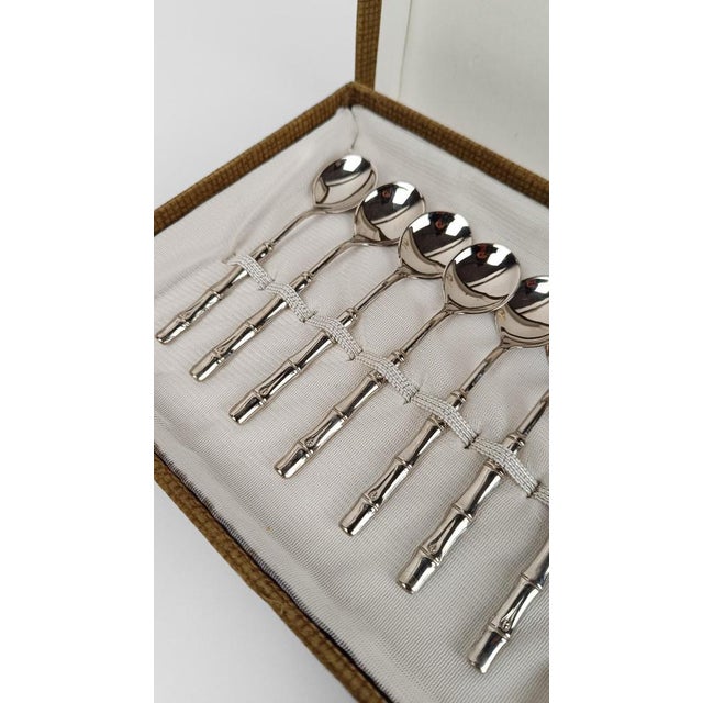 We are pleased to offer for sale an elegant and decorative mid-20th-century set of teaspoons. Made in Italy between the...