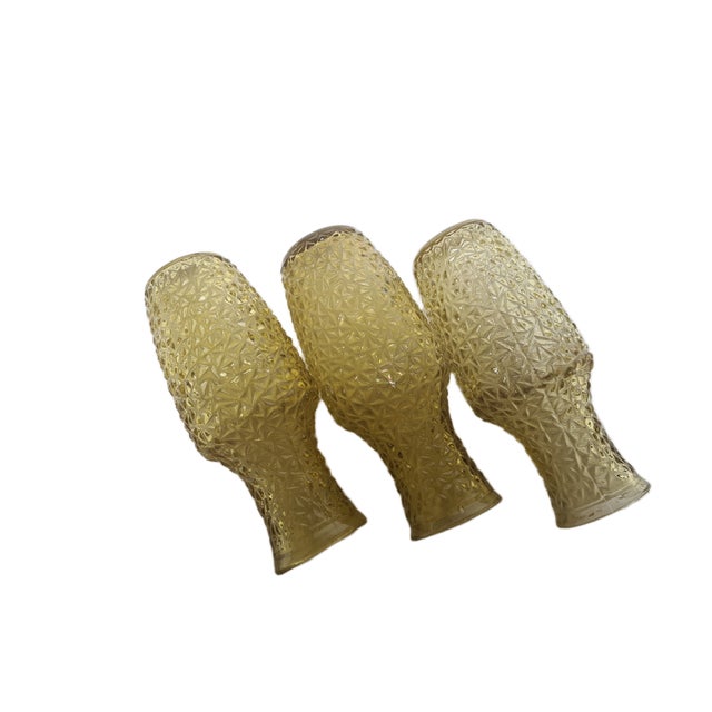 Yellow Vintage Vases from HSG Prądniczanka, Poland, 1970s, Set of 3 For Sale - Image 8 of 13