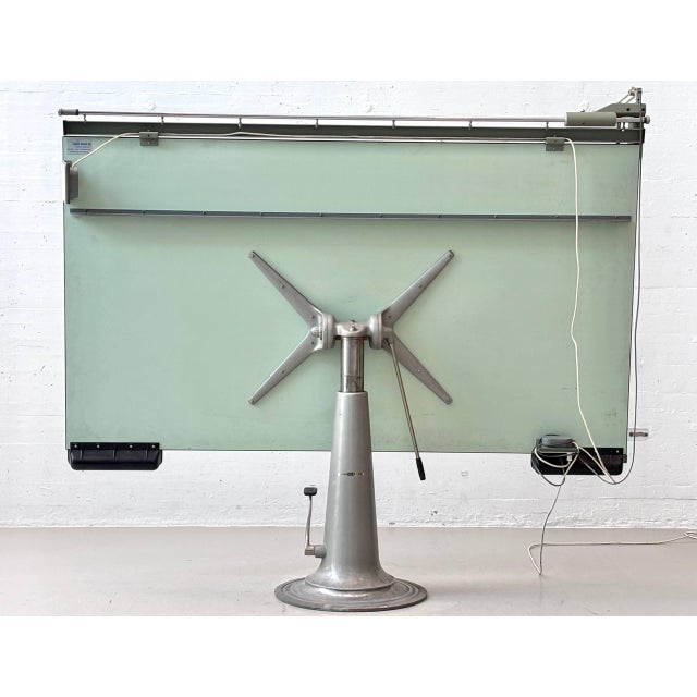 Hydraulic Height-Adjustable Table with Integrated Work Light from Nike Eskilstuna, Sweden, 1950s For Sale - Image 11 of 18