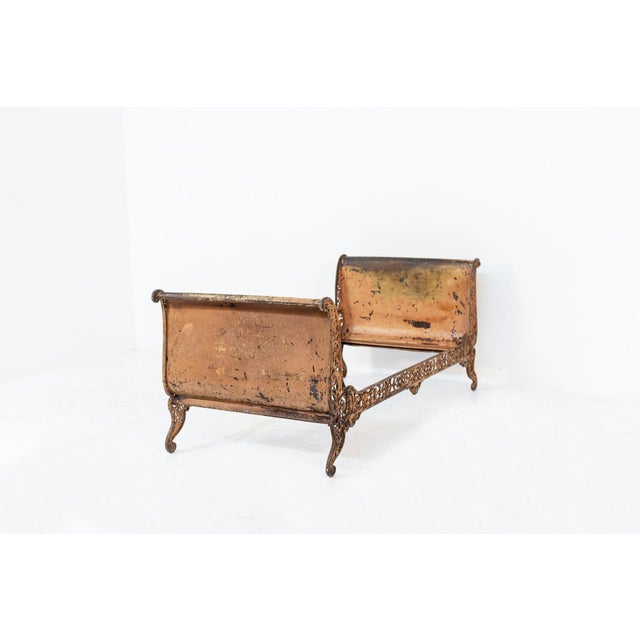 Antique Industrial Single Bed in Wrought Iron, 1890s For Sale - Image 14 of 14