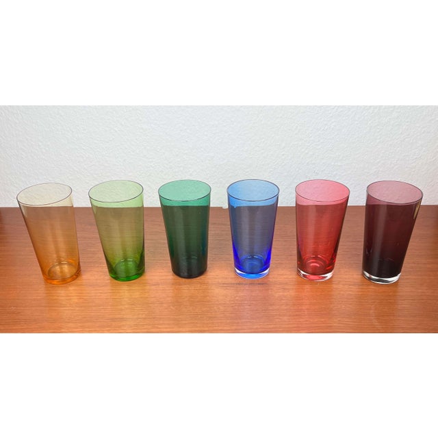 Mid-Century Modern German Drinking Glasses, 1960s, Set of 6 For Sale - Image 10 of 18