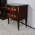 Magnificent "tomb" convenient made by a Parisian cabinetmaker, in rosewood, amaranth, mahogany and lemon maker,...