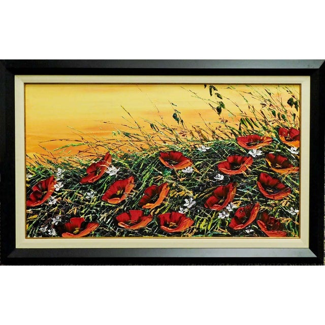 "Untitled" framed Original Acrylic Painting on Canvas by Maya Eventov ME070910-06 Hand signed by the artist museum...