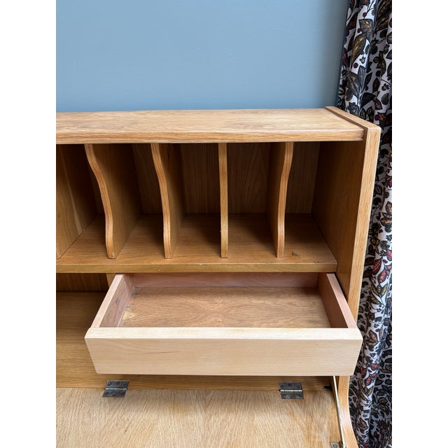 Mid-Century Modern Oak Secretaire, 1960s For Sale - Image 11 of 18