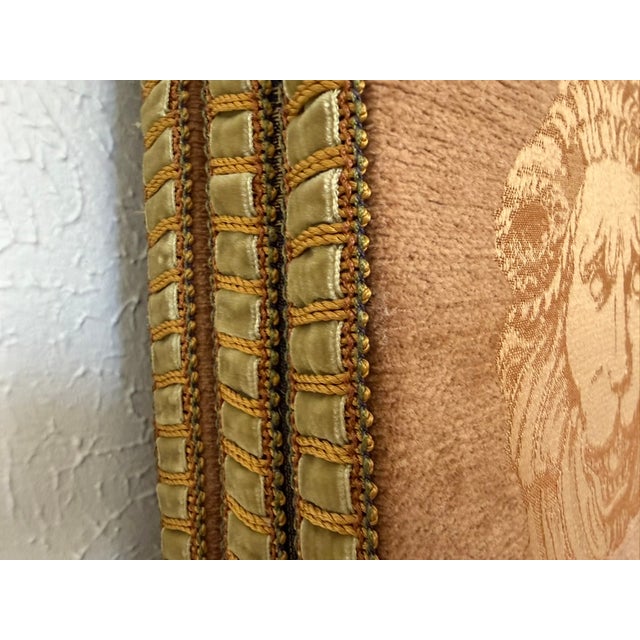 1970s Reversible Upholstered 4 Feet Room Screen For Sale - Image 5 of 14