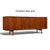 Ib Kofod-Larsen 1950s Danish Modern Teak Sideboard Credenza by Ib Kofod-Larsen 81 Inch Finished Back For Sale - Image 4 of 10