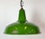 1960s Industrial Green Enamel Factory Pendant Lamp from Jackson Electrical Co., 1960s For Sale - Image 5 of 18