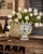 A rare antique French provincial Henriot Quimper faience tulip vase or tulipiere, circa 1890. Maker's mark on reverse....