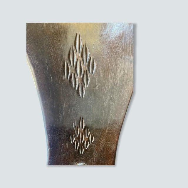 Wood Wooden Makonde Chair, Tanzania For Sale - Image 7 of 9