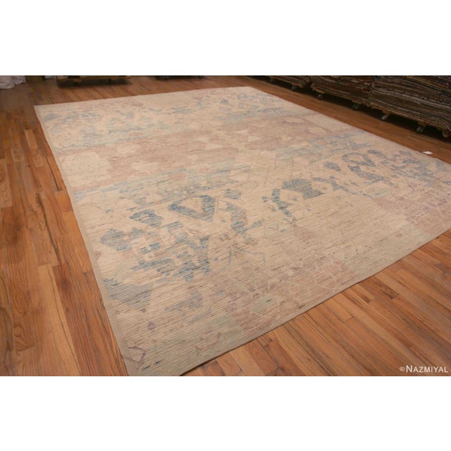 Beautifully Decorative Large Size Soft Neutral Color Tribal Artistic Abrash Contemporary Modern Area Rug, Country Of...