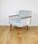 Vintage Art Deco Loft Armchair in Blue Sky, 1970s For Sale - Image 12 of 12