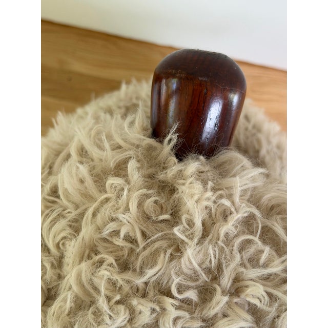 1970s Jean Royère Sculptural Round Taupe Ottomans - A Pair For Sale In Detroit - Image 6 of 9