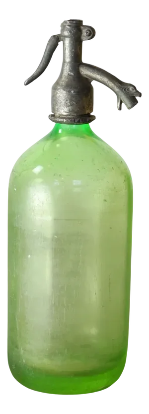 Vintage Uranium Glass Syphon Table Lamp from Welker, 1938