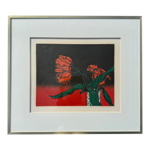 "Large Tulips" Limited Edition Litocut by Trevor Allen