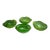 Vintage Italian Murano Green Art Glass Bowls, Set of 4 For Sale